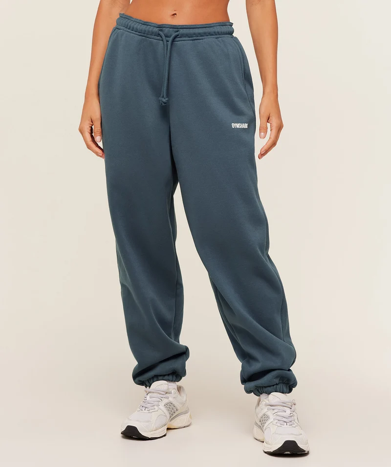 Gymshark Cosy Luxe Cuffed Joggers - Stealth Blue