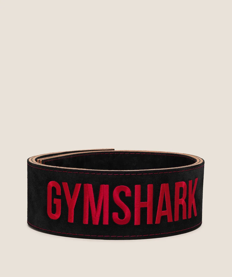 Gymshark Lever Belt - Black/Carmine Red