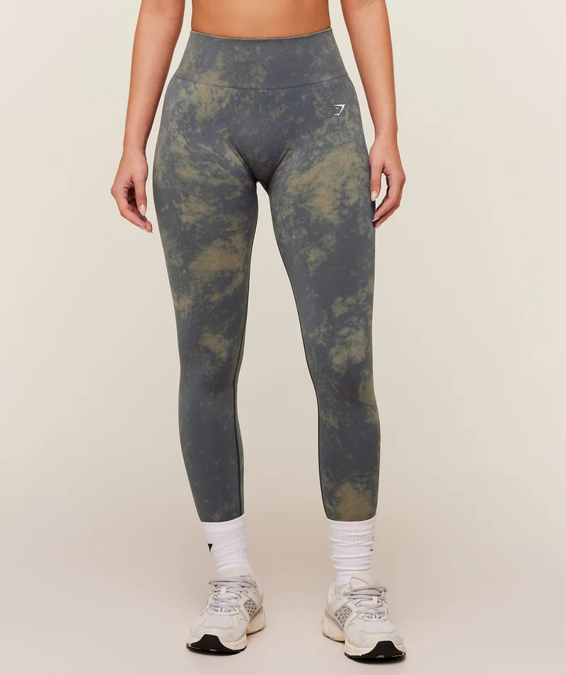 Gymshark Everyday Seamless Washed Legging - Onyx Grey/Wash