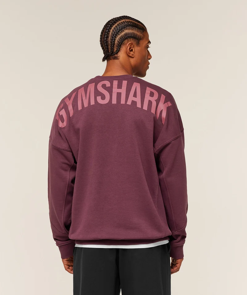 Gymshark Power Crew - Impact Burgundy