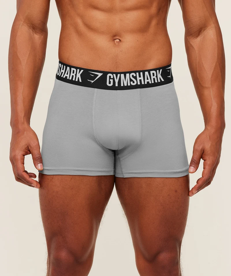 Gymshark Boxer Brief 3PK - Smokey Grey