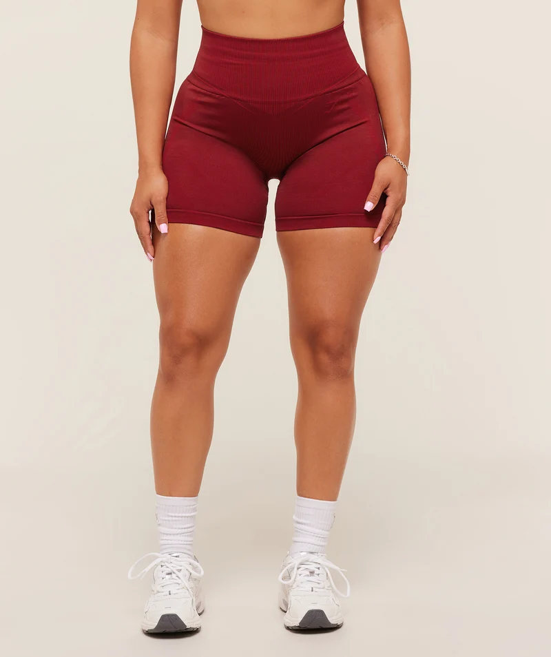 Gymshark x Analis Seamless Short - Reps Red/Carmine Red