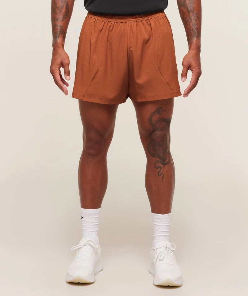 Gymshark Running 5" Shorts - Spiced Brown