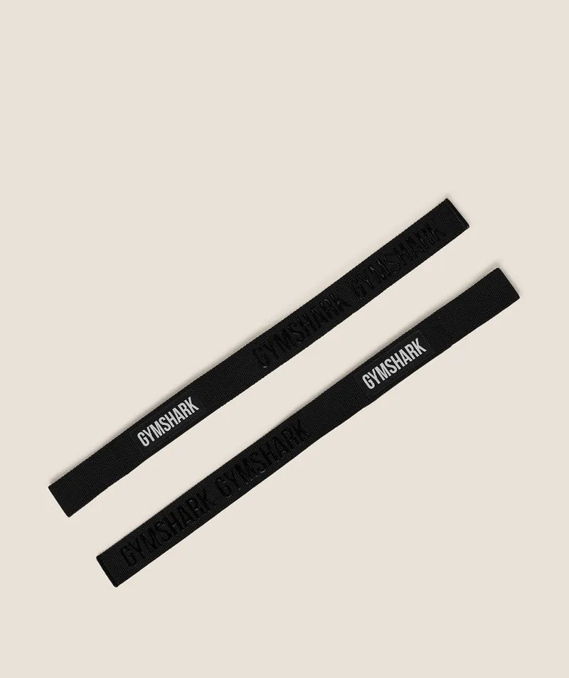 Gymshark Silicone Lifting Straps - Black