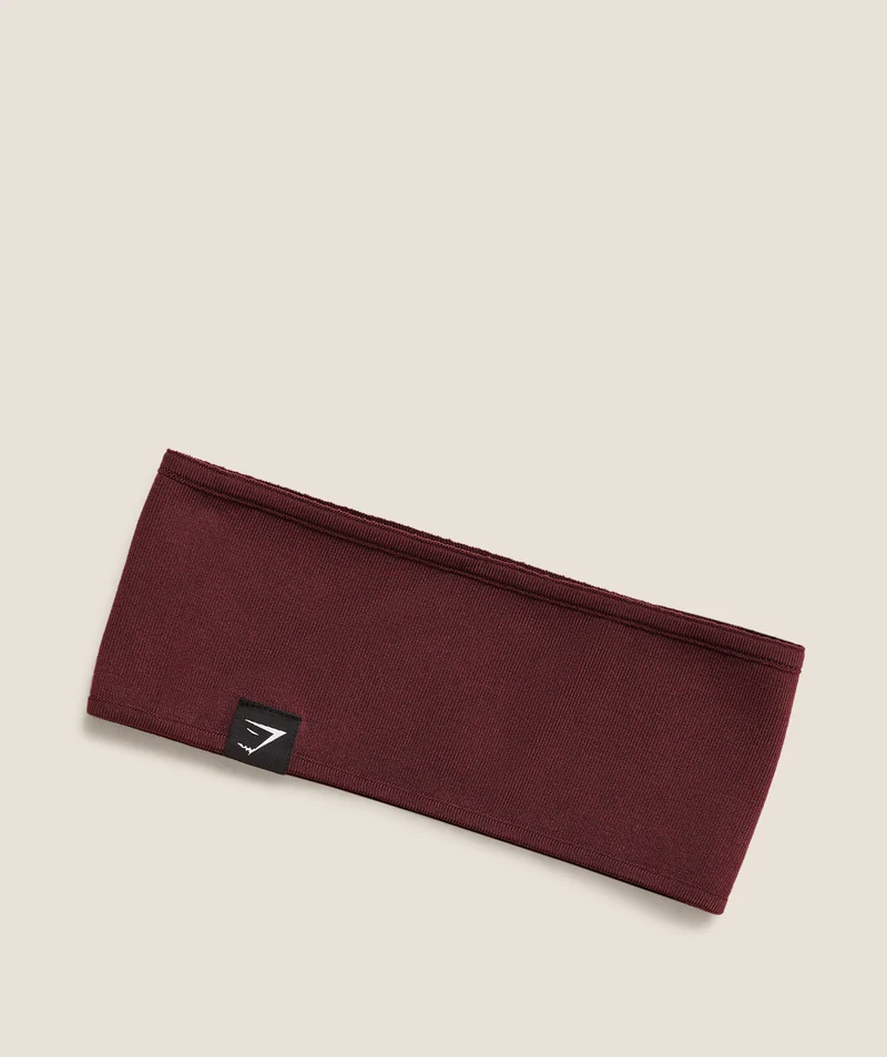 Gymshark Diffuse Sweat Headband - Rich Maroon