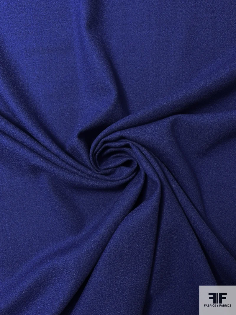 Solid Wool Crepe - Royal Blue