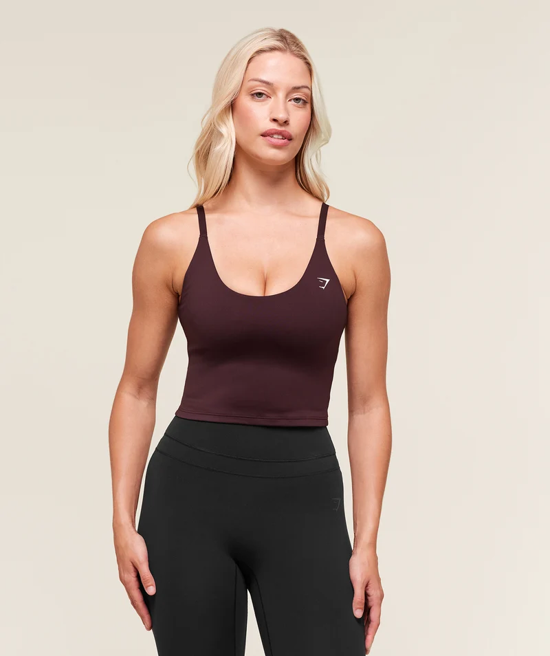 Gymshark Training Shelf Cami Tank - Cherry Purple