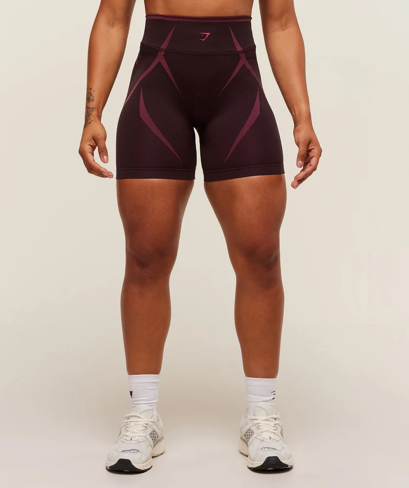 Gymshark Apex Lift Seamless Short - Cherry Purple/Build Pink