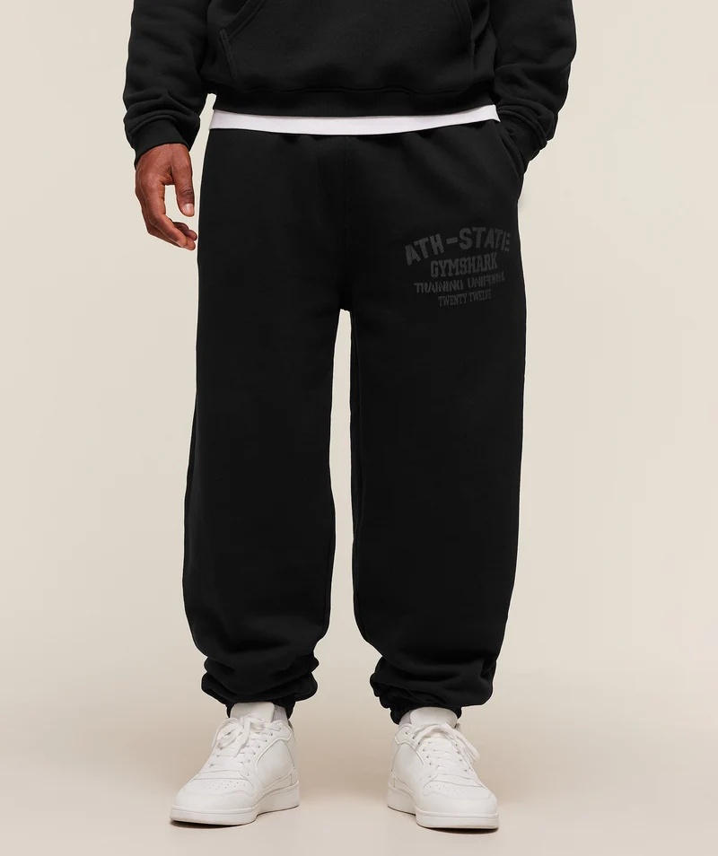 Gymshark Collegiate Joggers - Black