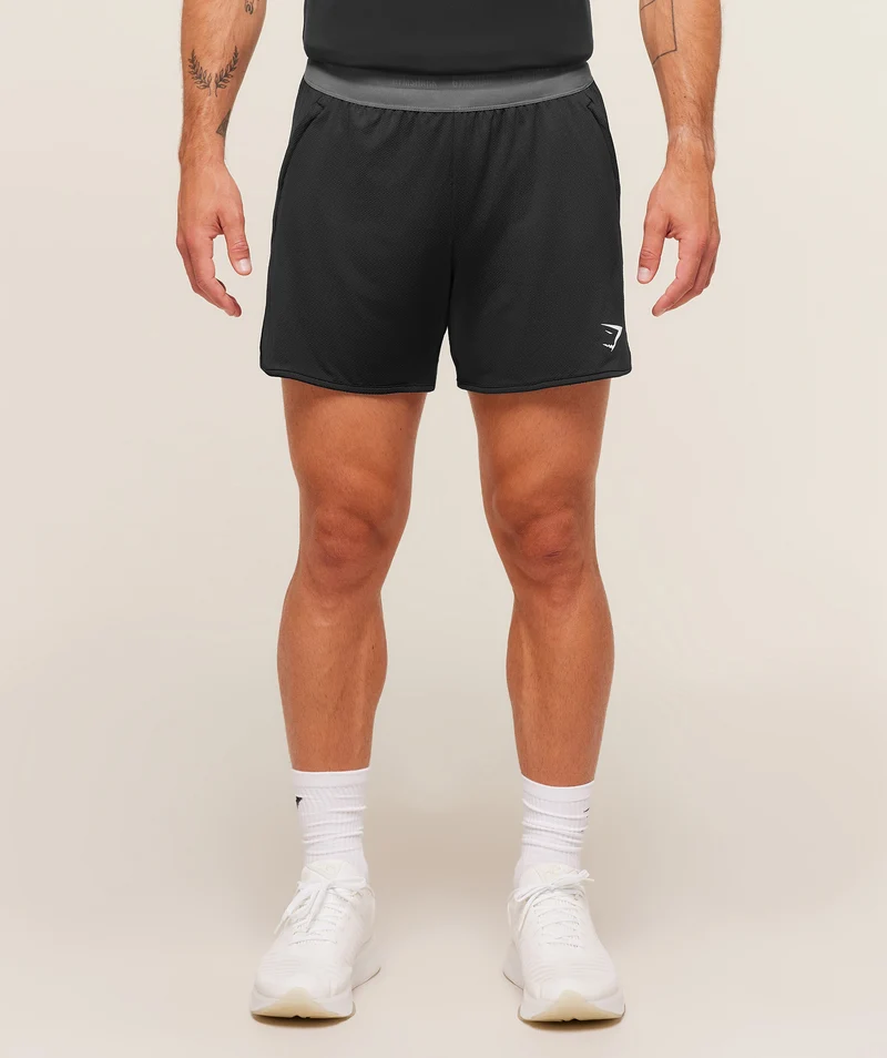 Gymshark Mesh Hybrid 5" Shorts - Black
