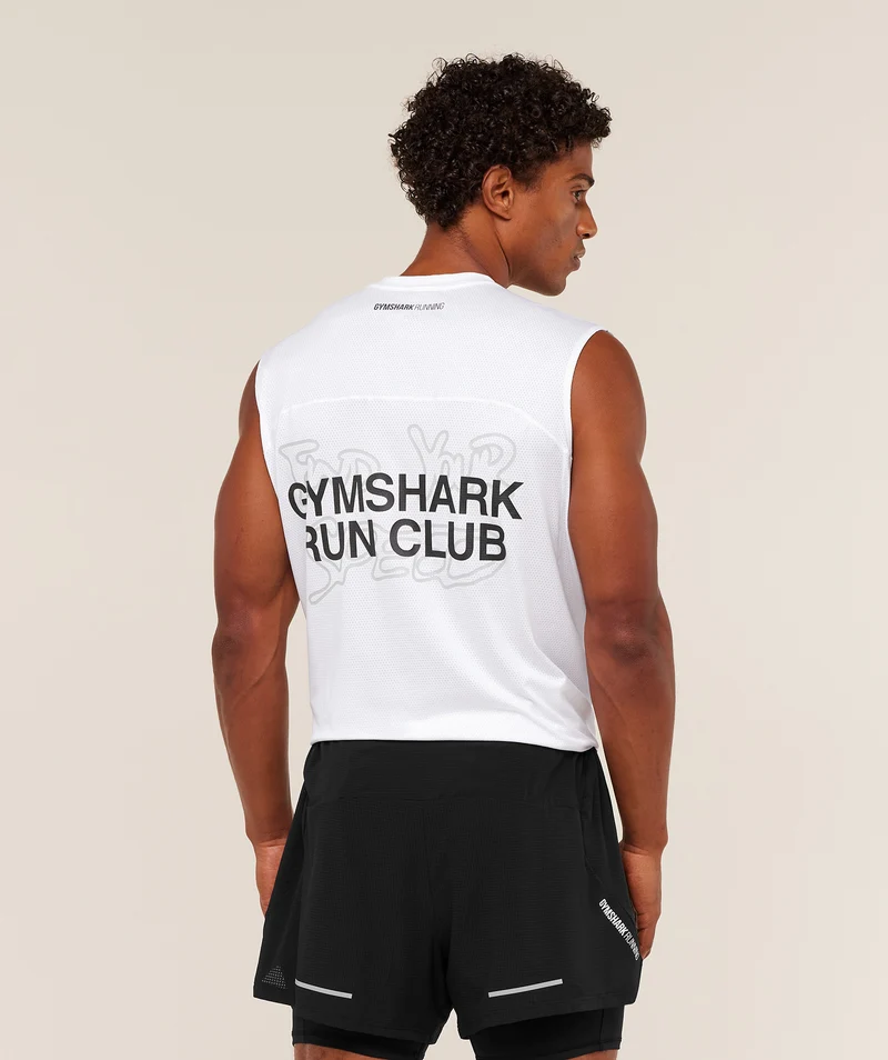 Gymshark Find Your Speed Tank - White