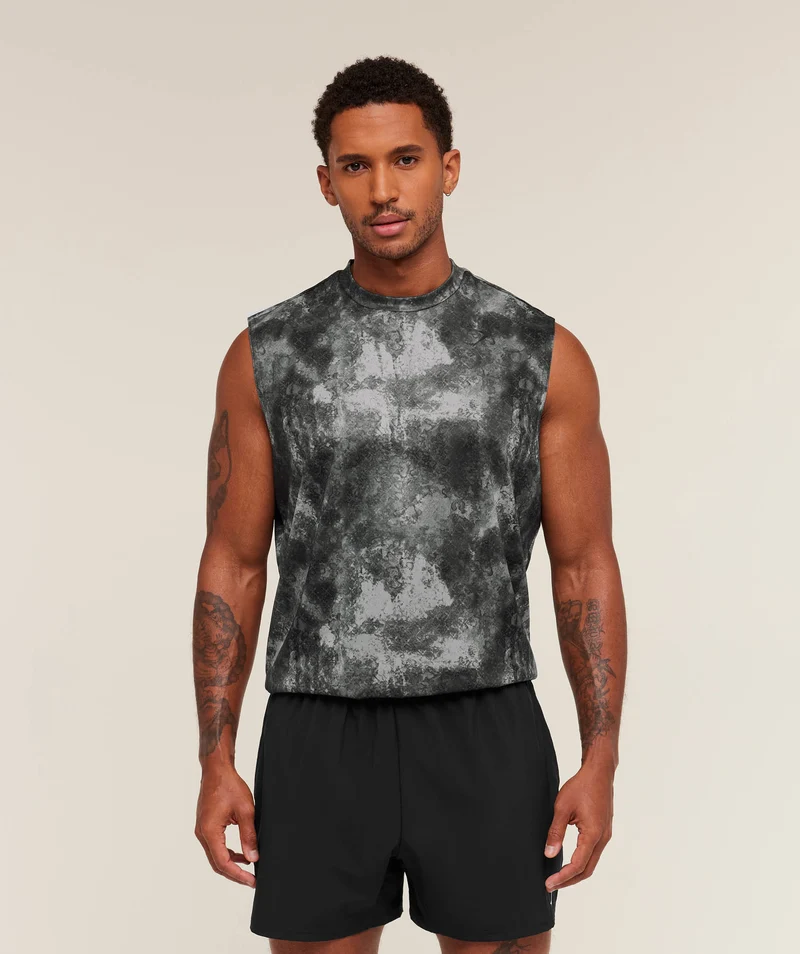 Gymshark Oversized Performance Tank - Smokey Grey