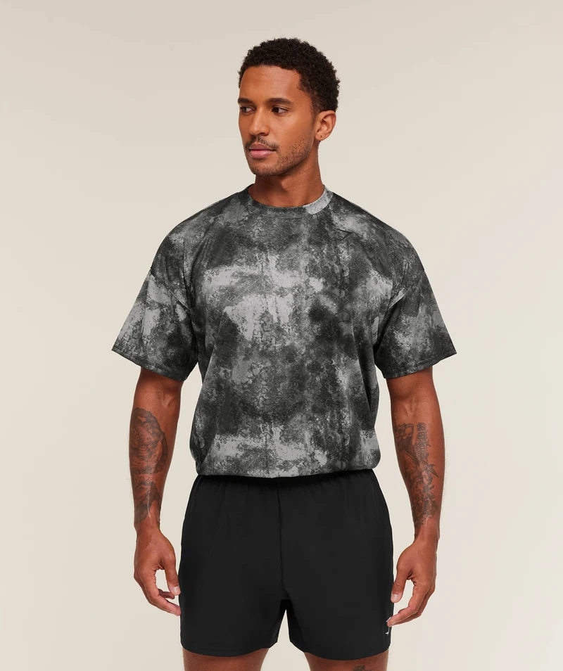 Gymshark Arrival Oversized T-Shirt - Smokey Grey