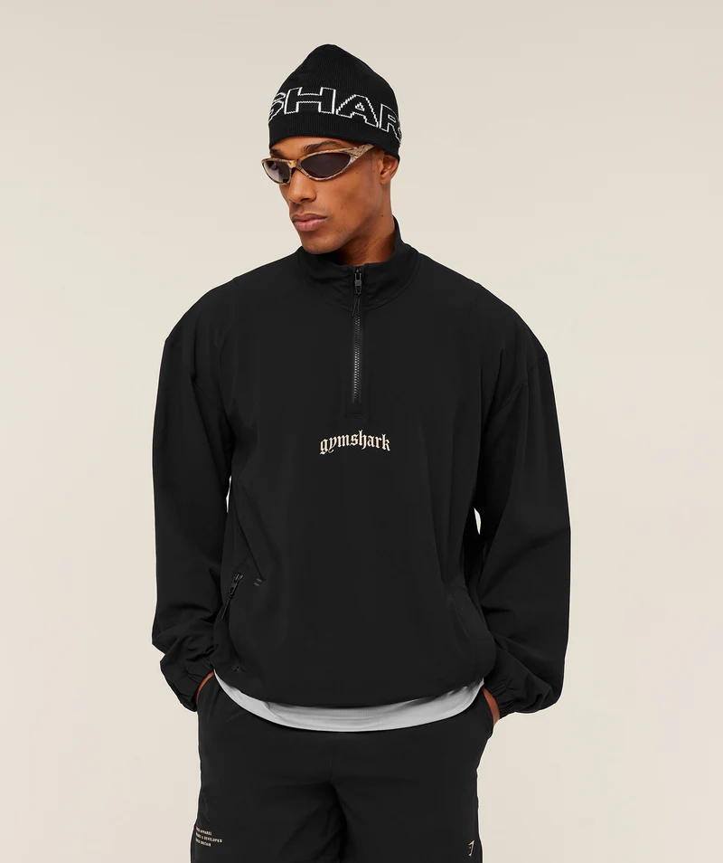 Gymshark Tactical Shell 1/4 Zip - Black