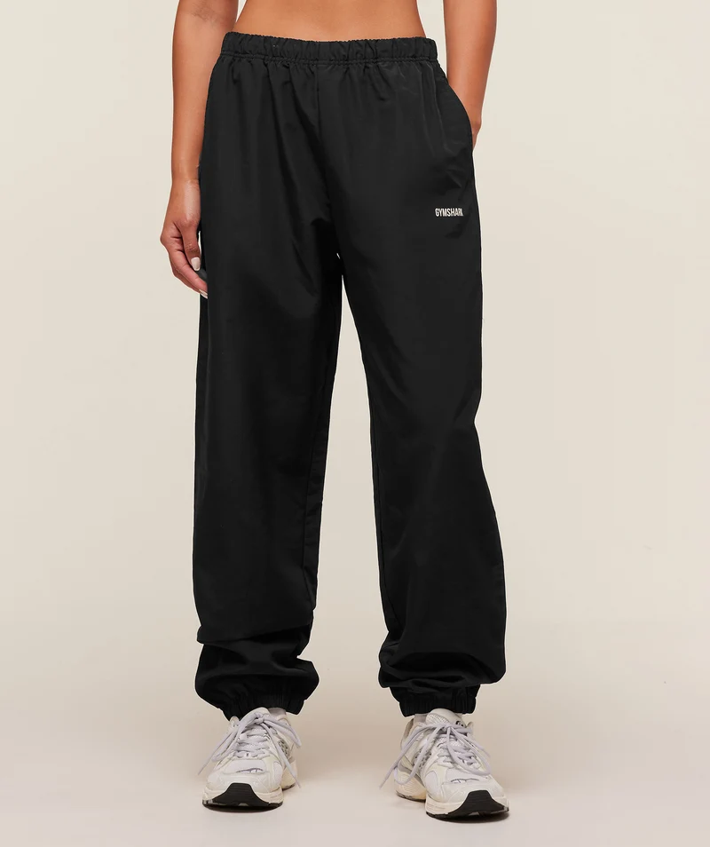 Gymshark Woven Track Pants - Black