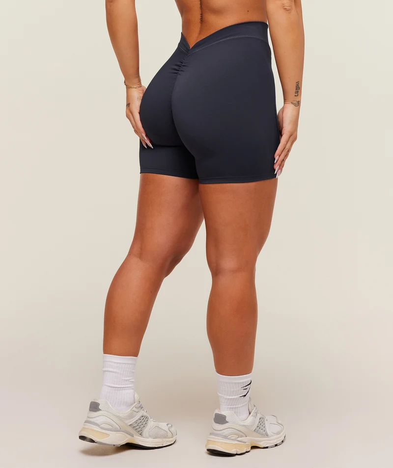 Gymshark Lifting Dipped Waistband Shorts - Heavy Blue