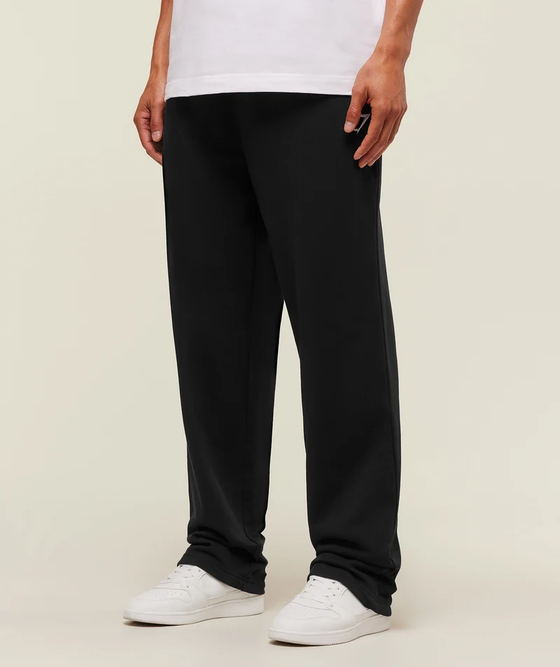 Gymshark Crest Straight Leg Joggers Tall - Black