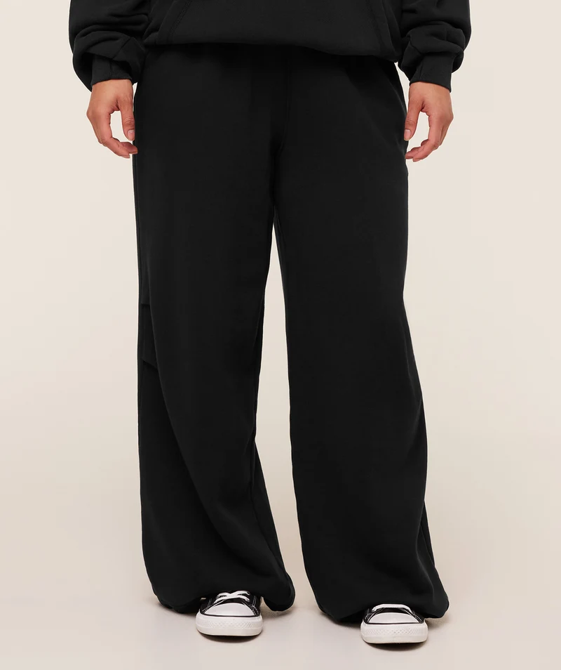 Gymshark Pump Cover Structured Fleece Pant - Black/Wash