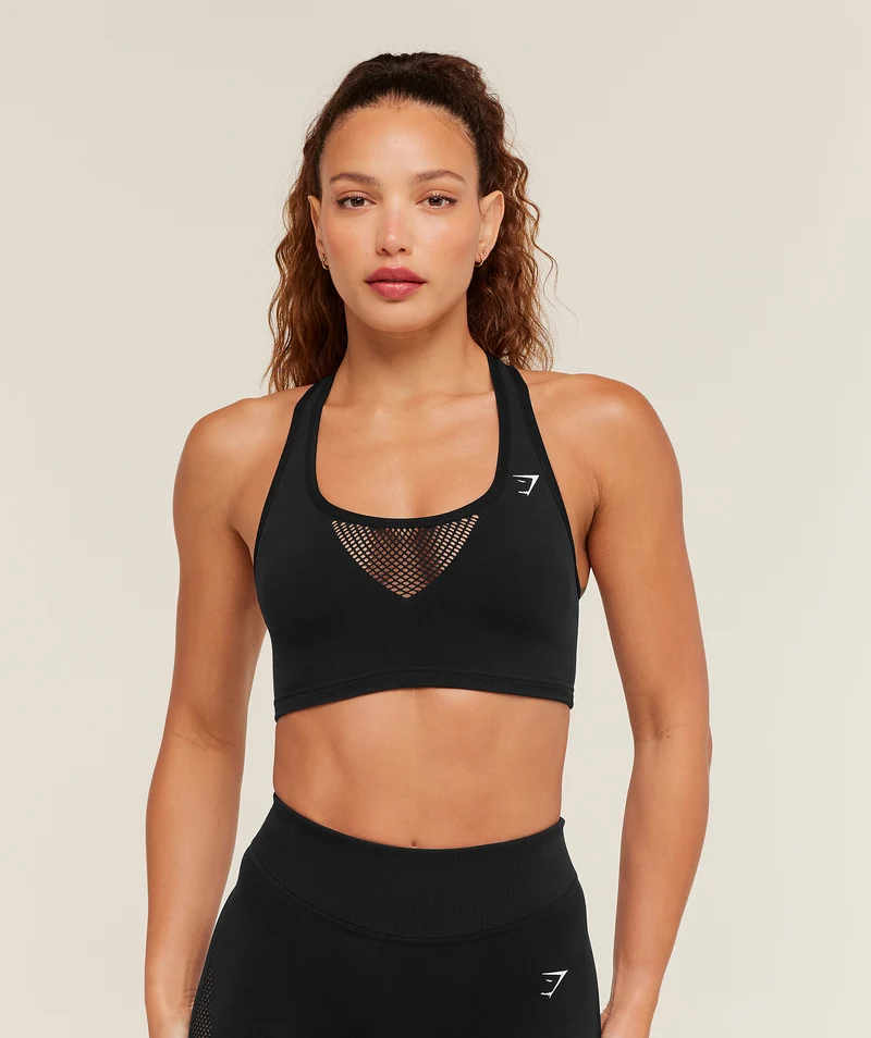 Gymshark Warp Sports Bra - Black