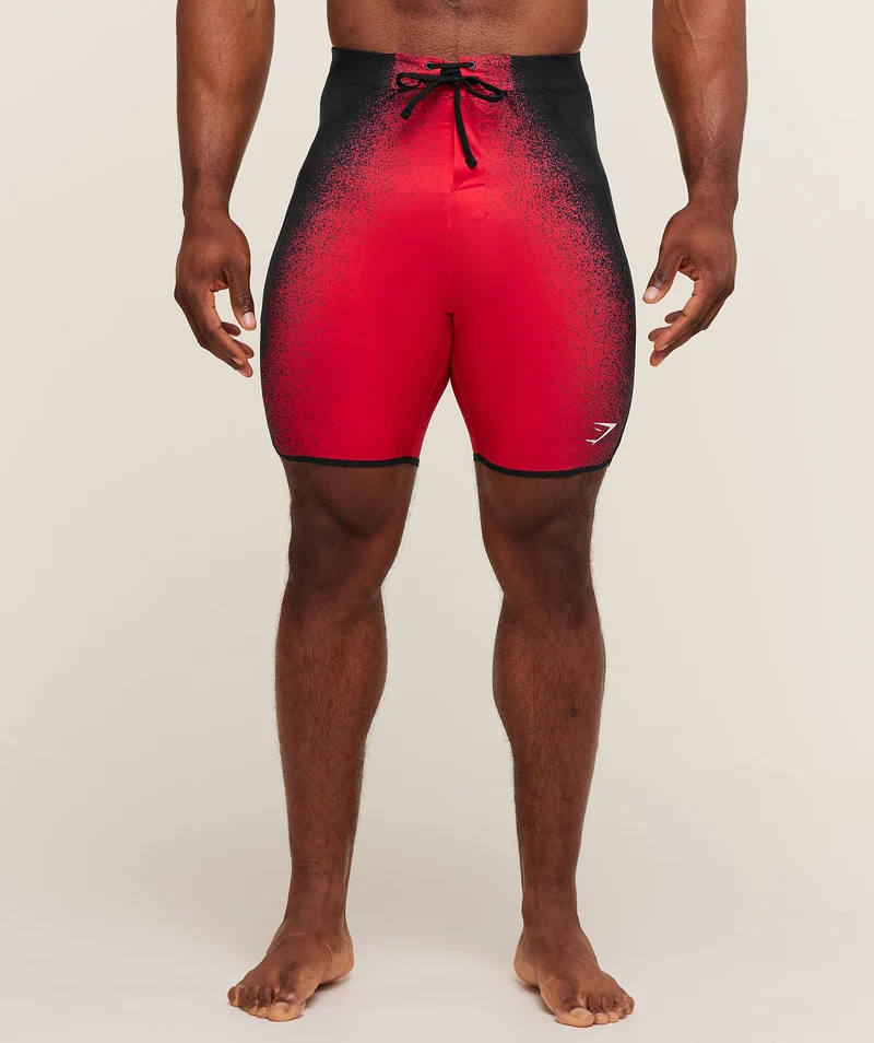 Gymshark RT Boardshort - Athletic Red/Black