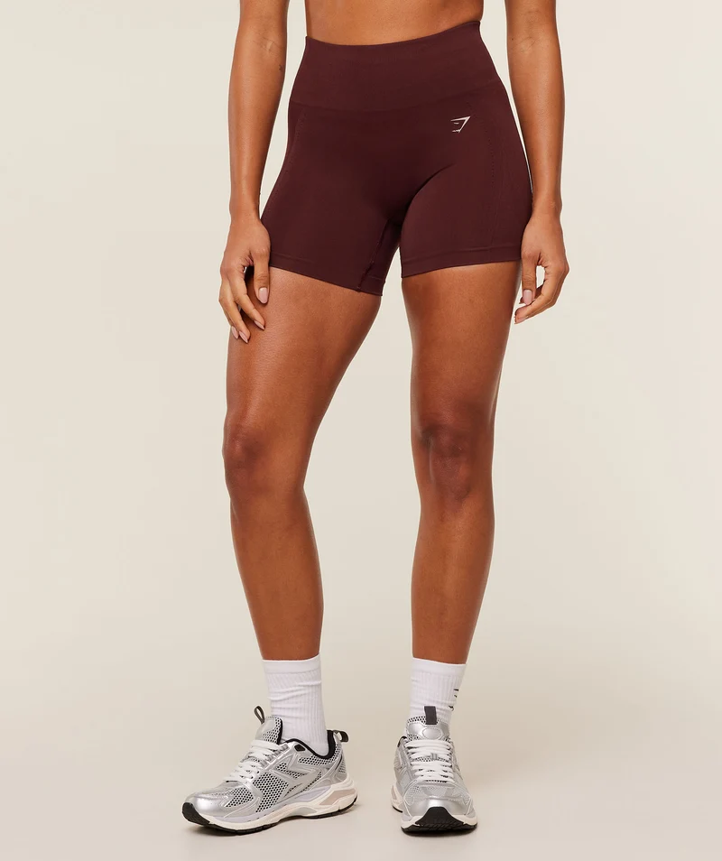 Gymshark Energised Seamless Shorts - Rich Maroon