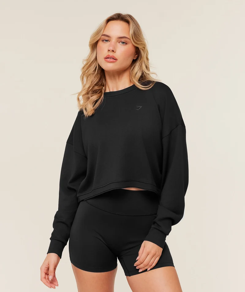 Gymshark Flow Long Sleeve Top - Black