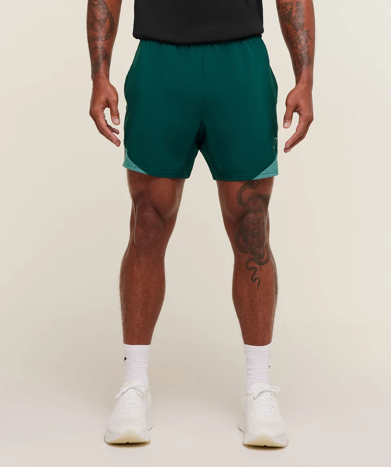 Gymshark Arrival Block 6" Shorts - Weighted Teal