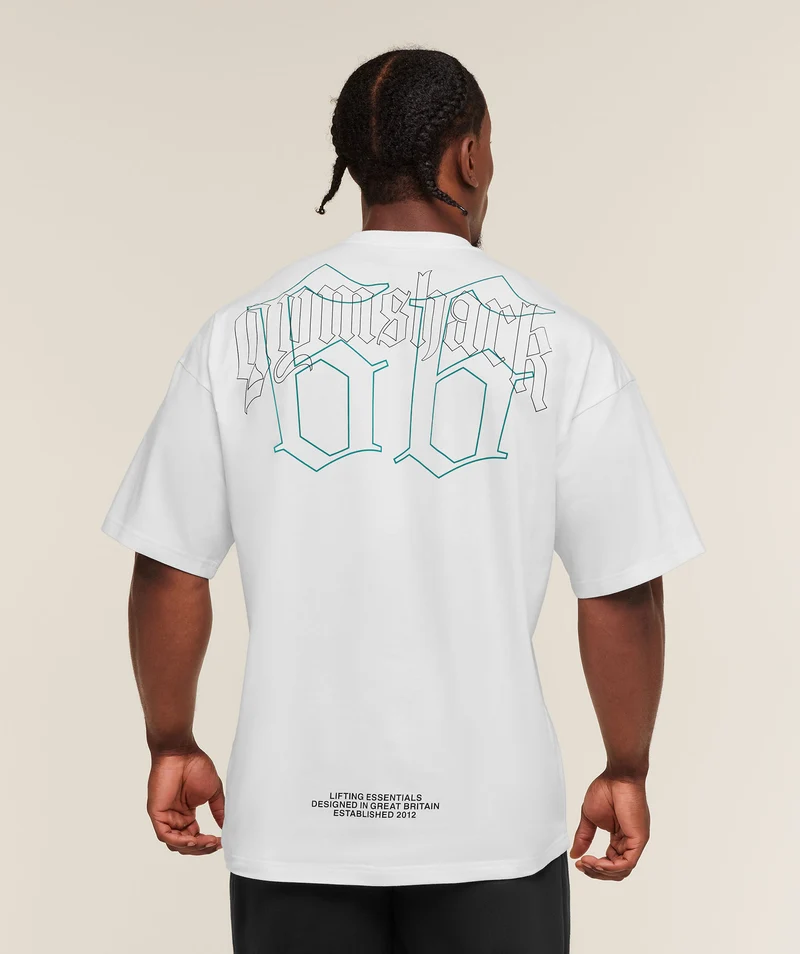 Gymshark Outline Graphic T-Shirt - White