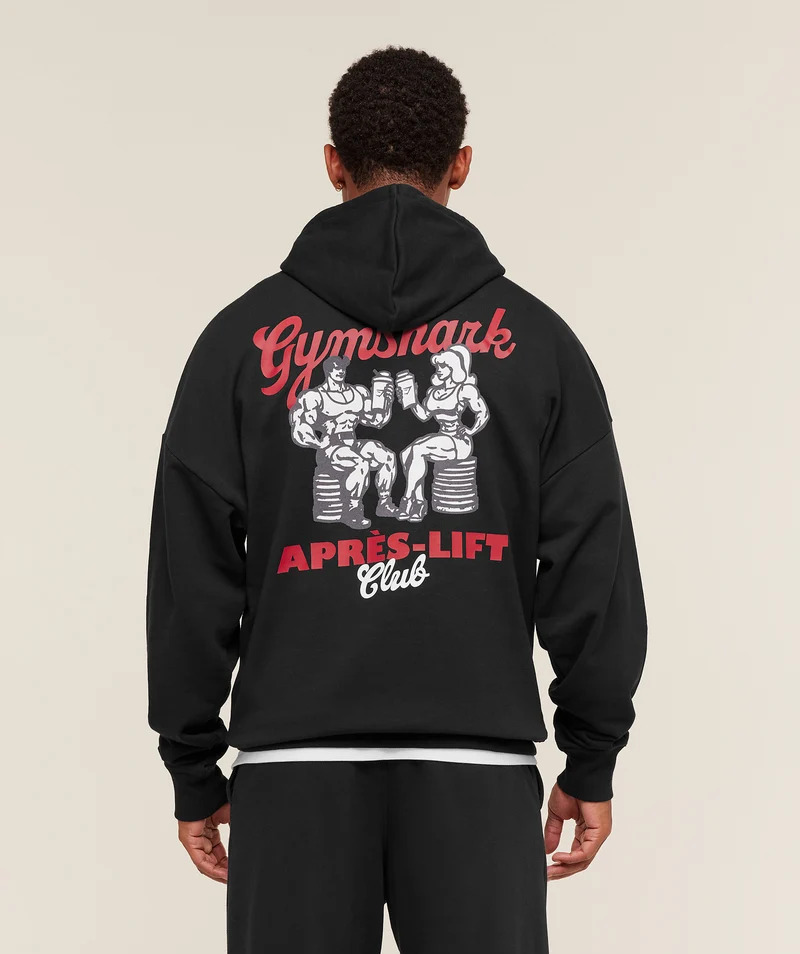 Gymshark Après-Lift Club Hoodie - Black