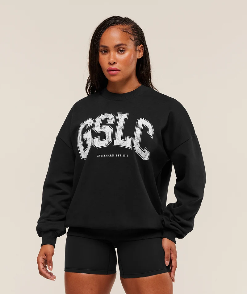 Gymshark GSLC Graphic Crew Neck - Black