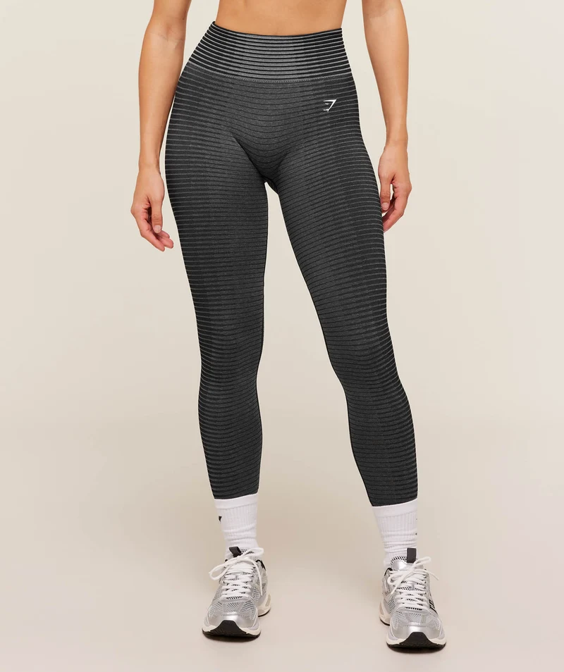 Gymshark Sport Seamless Leggings - Onyx Grey/Black