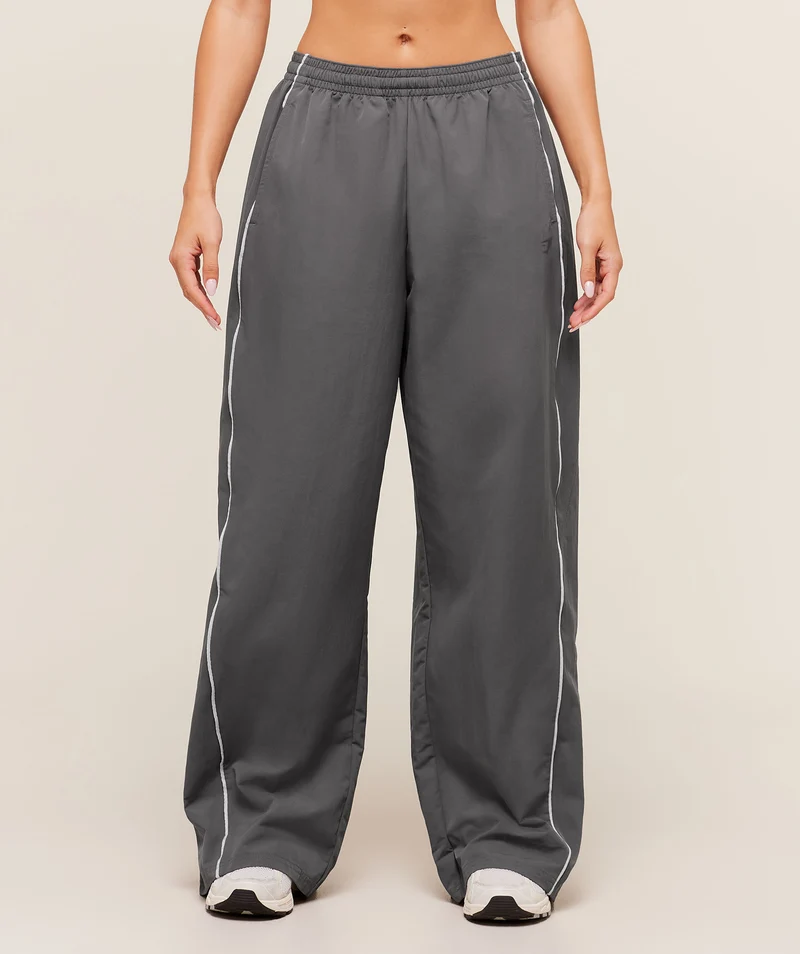 Gymshark Wordmark Track Pants - Graphite Grey