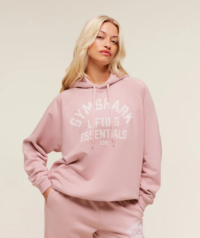 Gymshark Lifting Essentials Hoodie - Cloud Pink