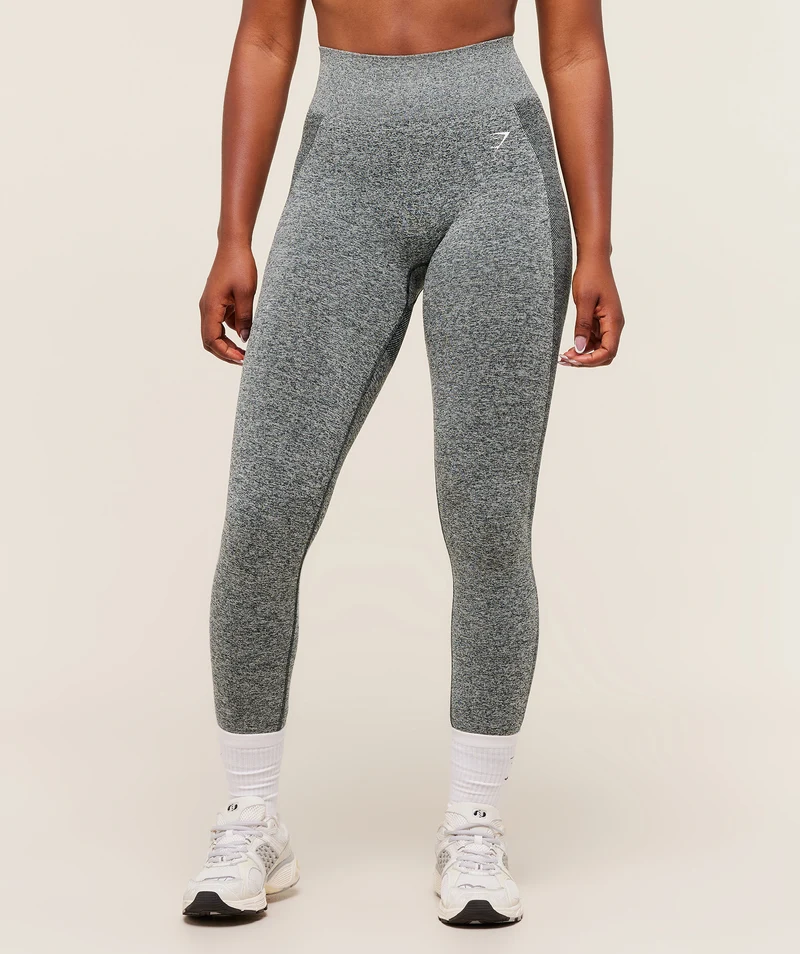 Gymshark Flex High Waisted Leggings - Deep Petrol Blue/White Marl