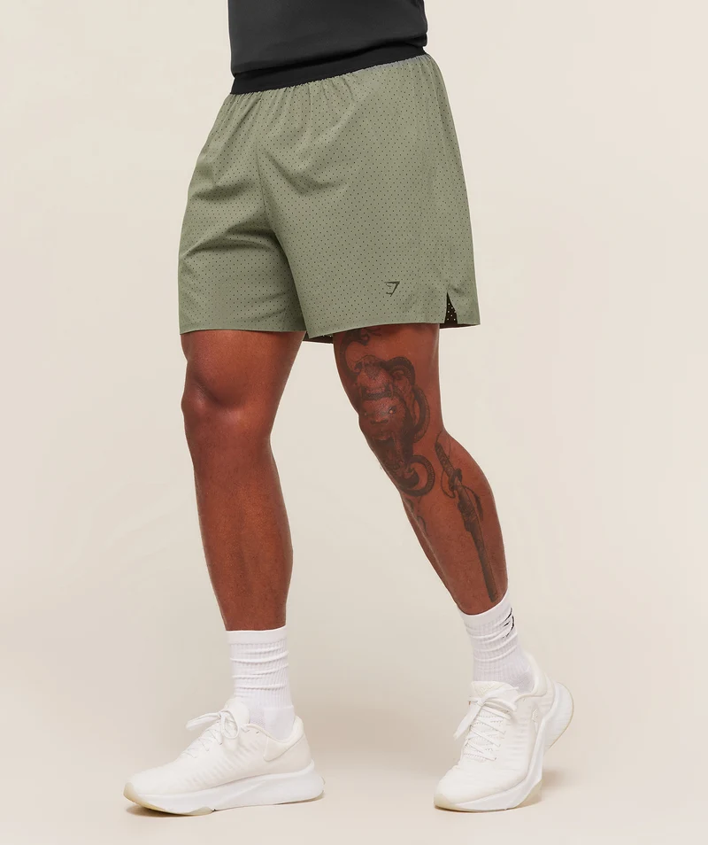 Gymshark Sport Zero 5" Shorts - Base Green