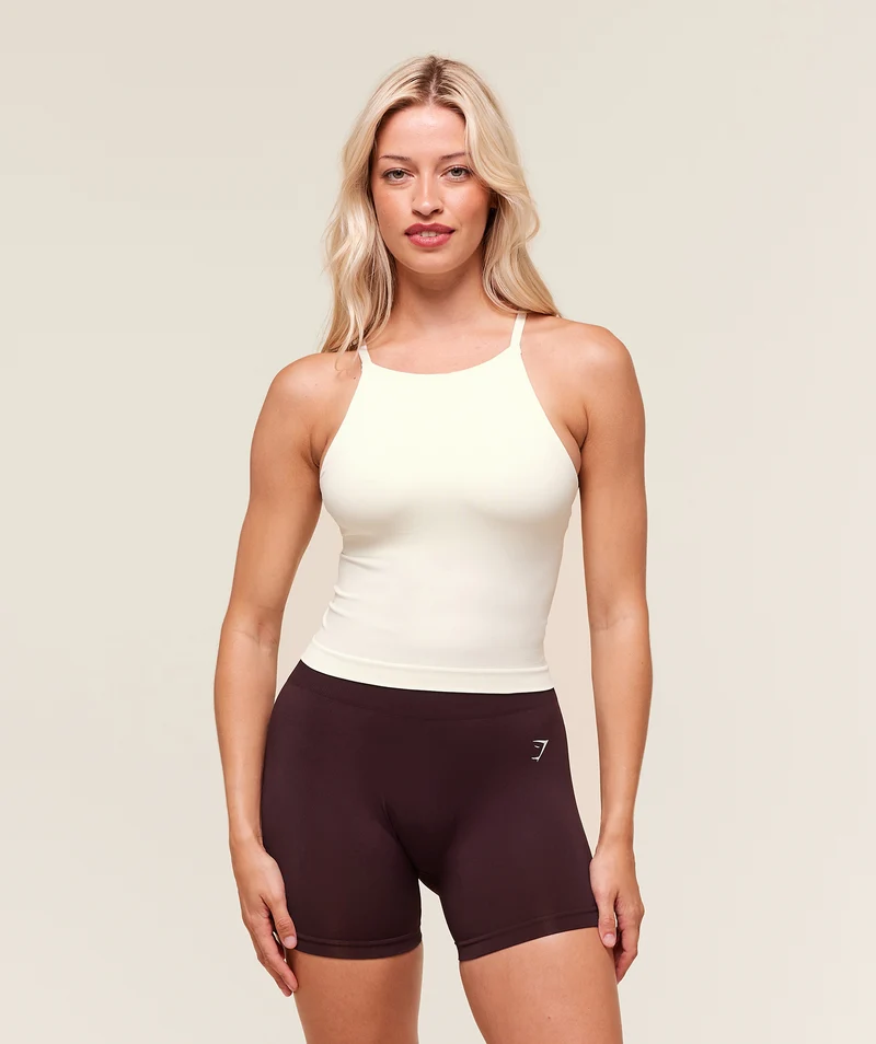 Gymshark Everyday Seamless Tank With Shelf - Soft White