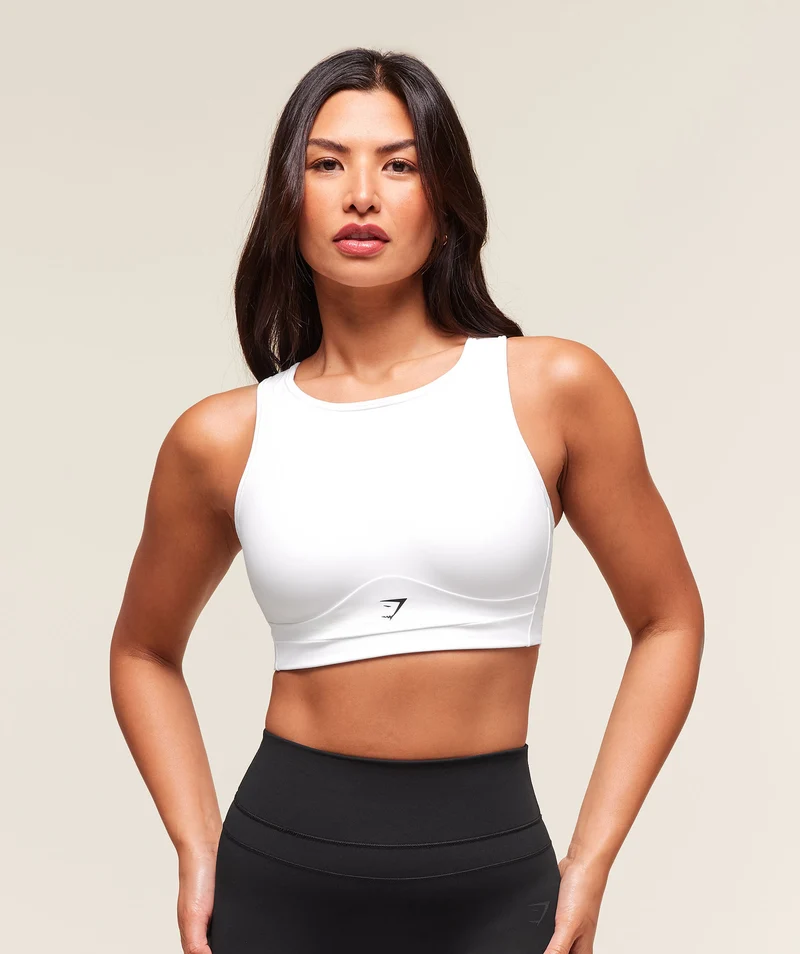 Gymshark Mesh Back Sports Bra - White