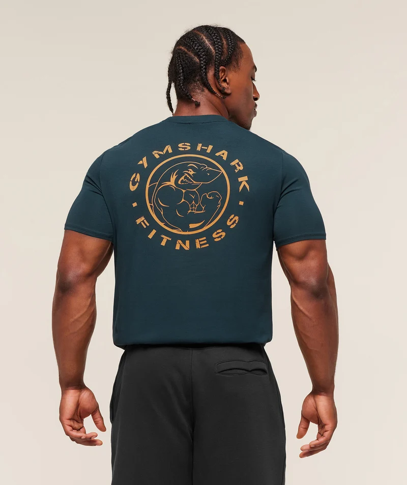 Gymshark Legacy T-Shirt - Deep Petrol Blue