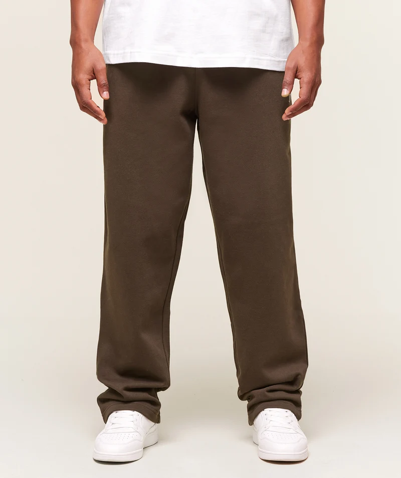Gymshark Crest Straight Leg Joggers - Archive Brown