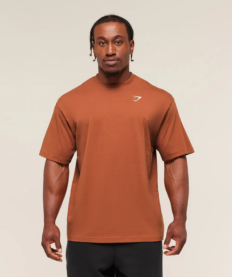 Gymshark Essential Short Sleeve T-Shirt - Spiced Brown