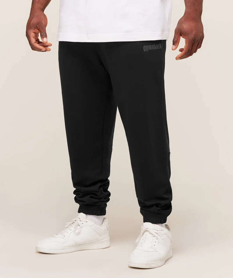Gymshark Olde English Joggers - Black