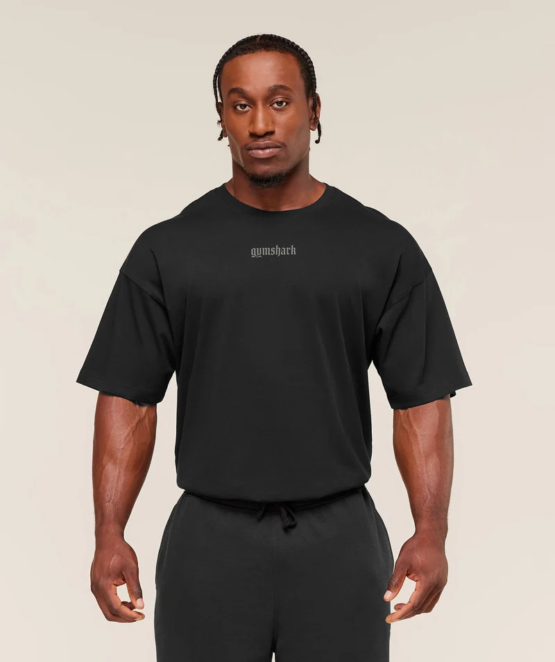 Gymshark Olde English T-Shirt - Black