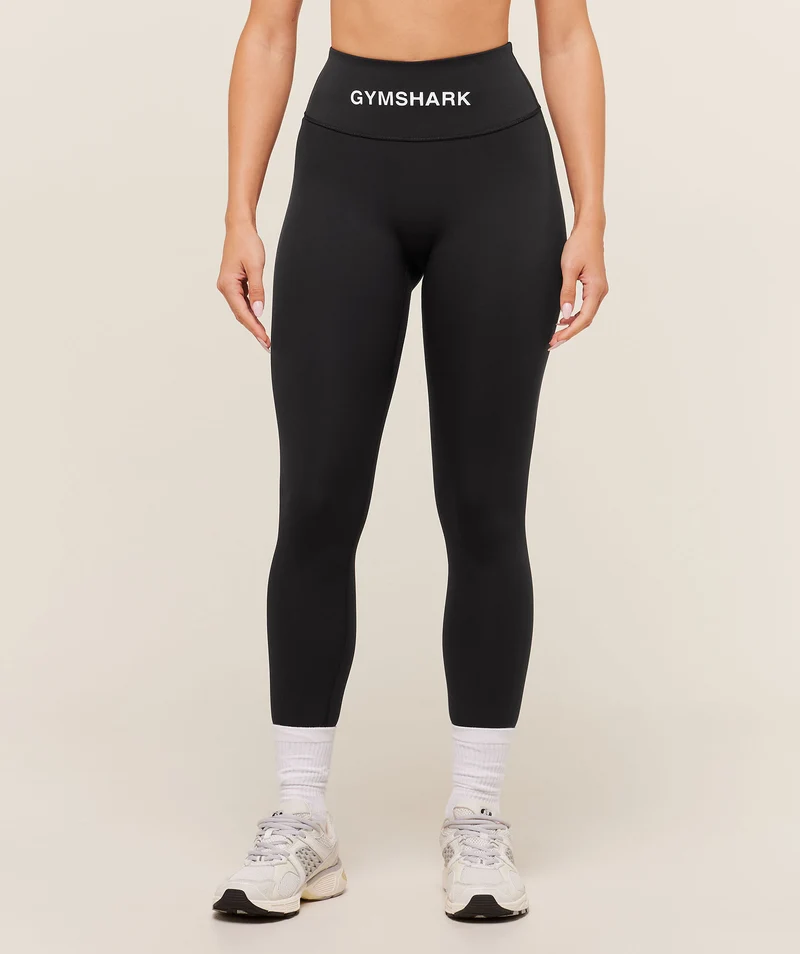 Gymshark Wordmark Waistband Legging - Black