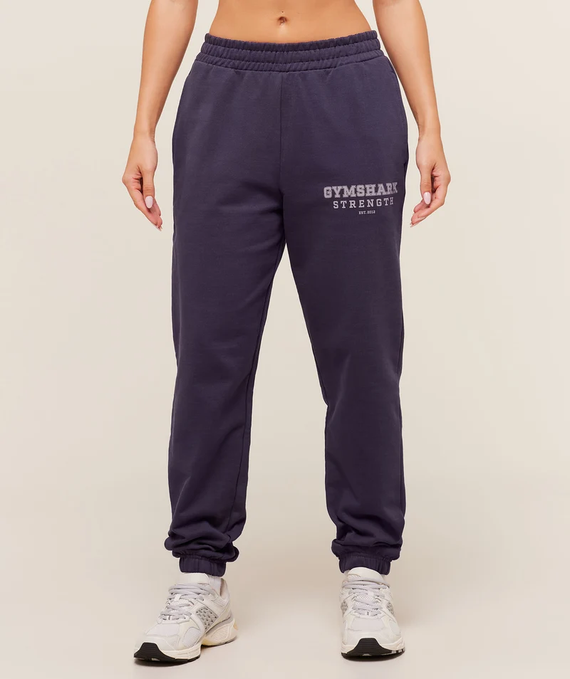 Gymshark Strength Graphic Joggers - Midnight Purple
