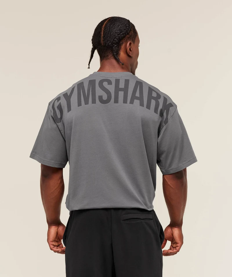 Gymshark Power T-Shirt - Dark Grey