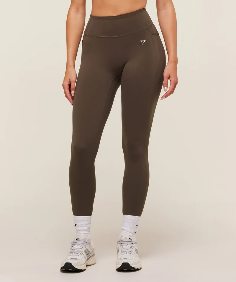 Gymshark Lifting Pocket Leggings - Archive Brown