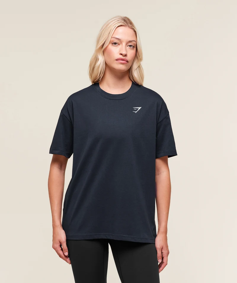 Gymshark Training Oversized T-Shirt - Heavy Blue