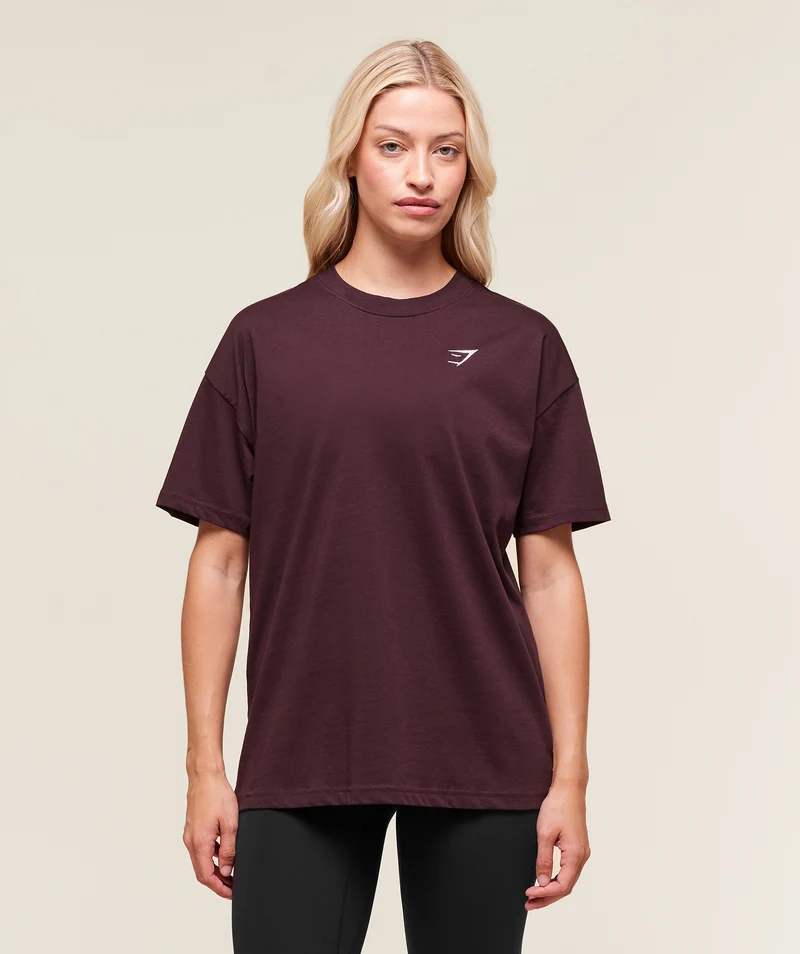 Gymshark Training Oversized T-Shirt - Cherry Purple