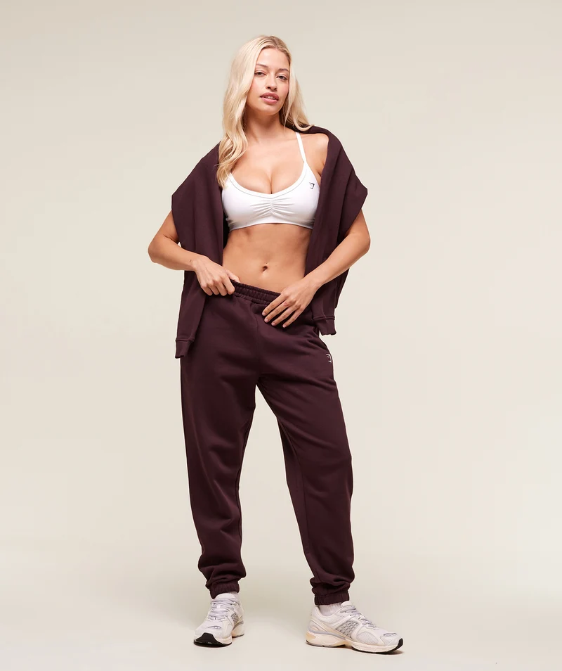 Gymshark Training Regular Fleece Joggers - Cherry Purple