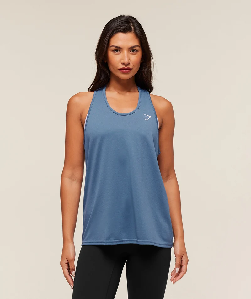 Gymshark Training Vest - Worn Blue